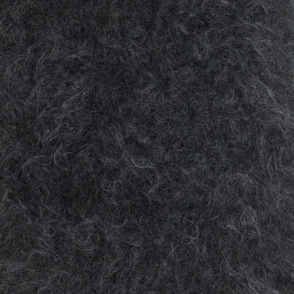 vintage Sybilla noche:  black mohair skirt with silk lining - Picture 10 of 13